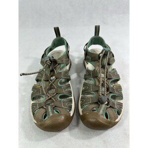 Keen Whisper Brown Teal Waterproof Closed Toe Sandals Womens 6 Read